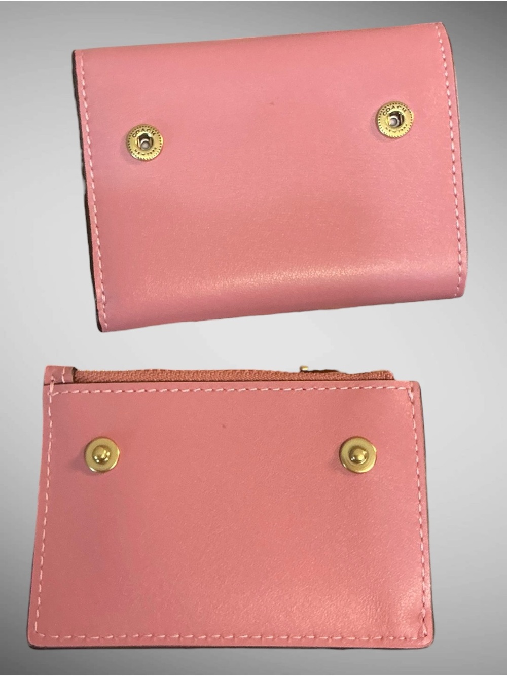 Coach Essential Card Holder Wallet Peony Refined Leather CZ111 NWT - Picture 9 of 14